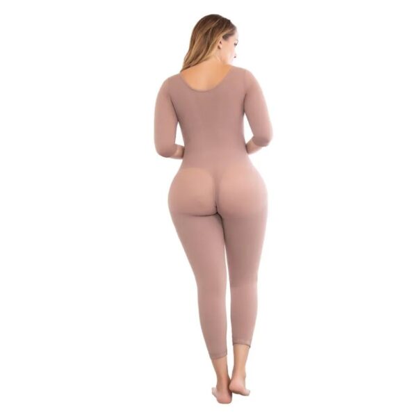 Faja postquirúrgica con cubrimiento total, piernas, brazos, busto, espalda y abdome 06036n Cocoa - Image 3